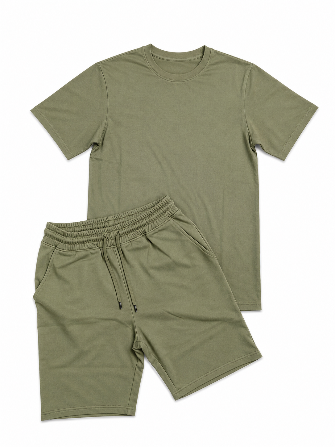 Conjunto Polera + Short Militar Green